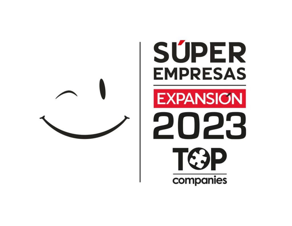 Logo de Certificación "Súper Empresas Expansión 2023" por Top Companies